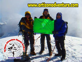 Escalada Nevado Pisco 5750 m. FOTO: GERARDO LATORRE